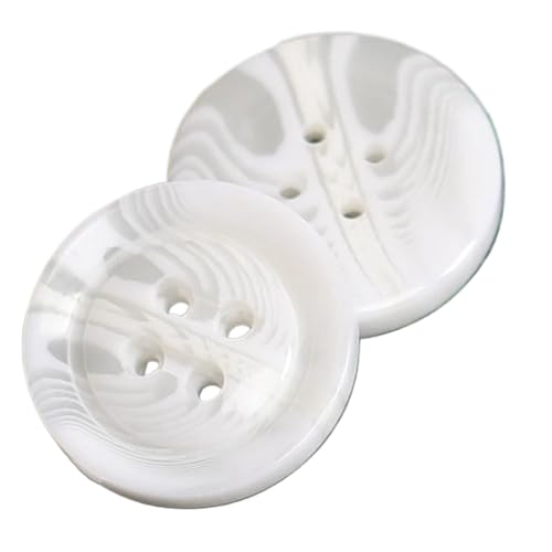 Runde Knöpfe für Anzug, Pullover, Mantel, aus Kunstharz, für Damen und Herren, 18 mm - 30 mm (Farbe 1, 25 mm - 10 Stück), 10 Stück von Yeydeoe