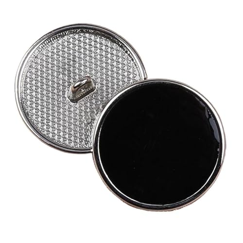 Runde Metallknöpfe für Damenmäntel und Blazer (Farbe 10, 25 mm, 3 Stück) von Yeydeoe