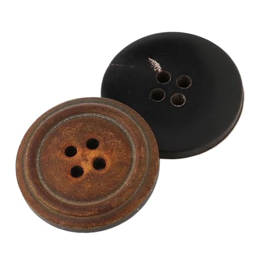 Runde Nähknöpfe für Kleidung, Mäntel und Pullover, 15 mm - 23 mm (Farbe 2, 18 mm, 6 Stück) von Yeydeoe