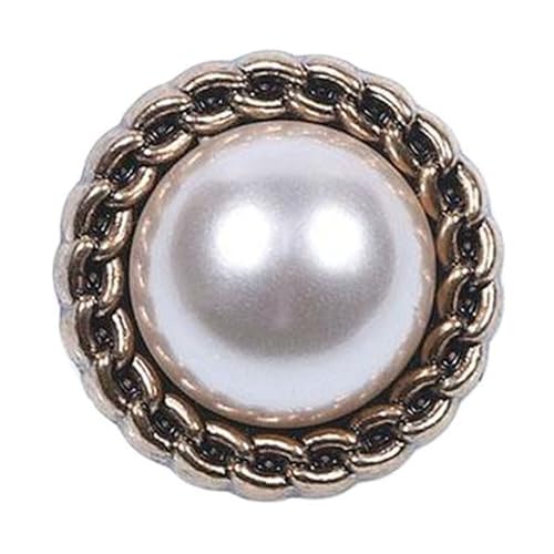 Strickjacken-Zubehör, Metallperlen, 15 mm - 25 mm (Farbe 10, 17,5 mm, 6 Stück), 6 Stück von Yeydeoe