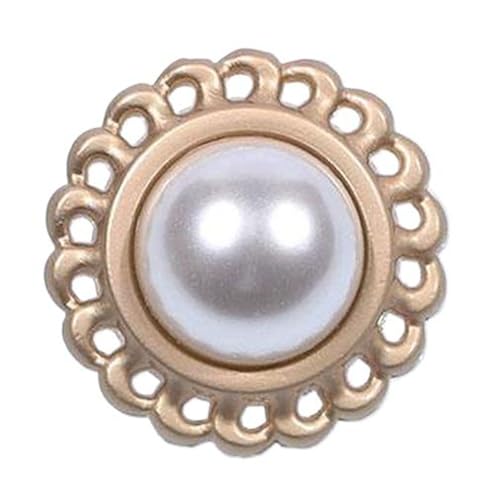Strickjacken-Zubehör, Metallperlen, 15 mm - 25 mm (Farbe 6, 22,5 mm, 6 Stück), 6 Stück von Yeydeoe