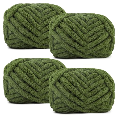 Dicke yarn Zum Handstricken, Diameter 2cm DickeyarnGarn Strickgarn, Dickegarn Zum Häkeln, Dickes Garn Flauschig, DickeyarnFür Decke, Grobstrick Weiches Wollgarn Haustier Bett Sofa von YeyeCyrilze