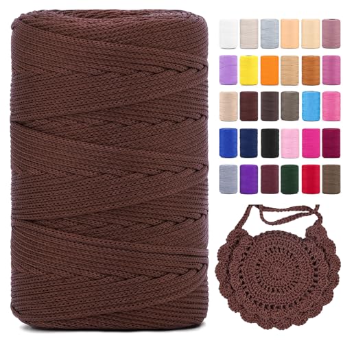 Polyester Makramee Garn 3mm X 225m Makramee Band,Makramee Kordel Polypropylene Yarn Makramee Schnur Kordel Garn Zum HäKeln FüR Hüte Makramee Blumenampel KnüPfen Taschen DIY Handwerk Polyester Makramee Garn 3mm X 225m Makramee Band,Makramee Kordel Polypropylene Yarn Makramee Schnur Kordel Garn Zum HäKeln FüR Hüte Makramee Blumenampel KnüPfen Taschen DIY Handwerk von YeyeCyrilze