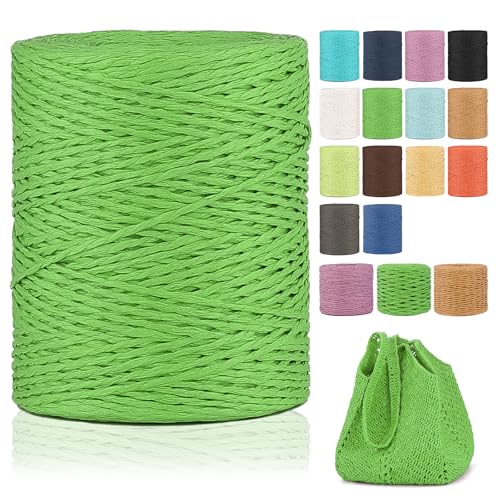 Raffia Garn Zum Häkeln,2mm X 300m Natur Bast,papierdraht zum basteln,weich Geflochtenes Papiergarn Bast Band Natur geschenkband,papiergarn zum häkelgarn für körbe,Häkeltasche,Hüte Raffia Garn Zum Häkeln,2mm X 300m Natur Bast,papierdraht zum basteln,weich Geflochtenes Papiergarn Bast Band Natur geschenkband,papiergarn zum häkelgarn für körbe,Häkeltasche,Hüte von YeyeCyrilze