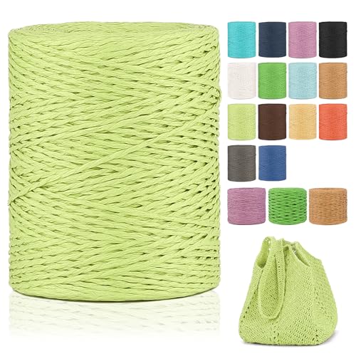 Raffia Garn Zum Häkeln,2mm X 300m Natur Bast,papierdraht zum basteln,weich Geflochtenes Papiergarn Bast Band Natur geschenkband,papiergarn zum häkelgarn für körbe,Häkeltasche,Hüte Raffia Garn Zum Häkeln,2mm X 300m Natur Bast,papierdraht zum basteln,weich Geflochtenes Papiergarn Bast Band Natur geschenkband,papiergarn zum häkelgarn für körbe,Häkeltasche,Hüte von YeyeCyrilze