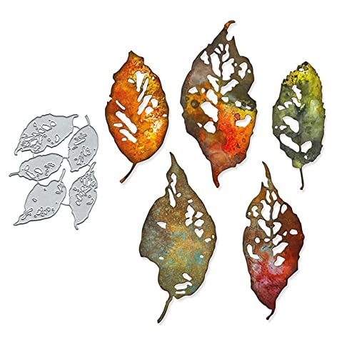 5 Stück Blattfragment-Metall-Stanzformen für Kartenherstellung, Frühlingsblätter, fließende Karten, Stanzschablonen, Stanzschablonen, DIY, Scrapbooking, Album, dekorative Prägung, Papier, Karten, 5 Stück Blattfragment-Metall-Stanzformen für Kartenherstellung, Frühlingsblätter, fließende Karten, Stanzschablonen, Stanzschablonen, DIY, Scrapbooking, Album, dekorative Prägung, Papier, Karten, von Yeyert