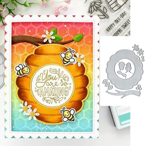 Blume, ovale Biene, Blume, Baum, Metall-Stanzformen, Frühlings-Quadrat-Blumen-Rahmen, Stanzschablonen für DIY-Einladungen, Karten, Scrapbooking, Album, dekorative Prägepapier-Stanzformen, Blume, ovale Biene, Blume, Baum, Metall-Stanzformen, Frühlings-Quadrat-Blumen-Rahmen, Stanzschablonen für DIY-Einladungen, Karten, Scrapbooking, Album, dekorative Prägepapier-Stanzformen, von Yeyert