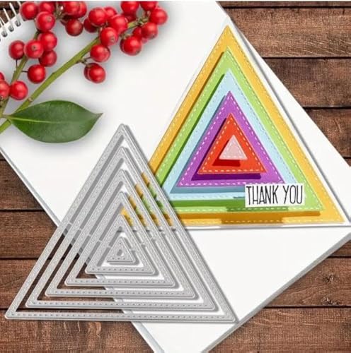 Metall-Stanzformen, verschiedene Dreiecke, geometrische Dreiecks-Stanzformen, Stanzschablonen, DIY, Scrapbooking, dekorative Prägung, Papier, Scrapbooking, Kartenherstellung Metall-Stanzformen, verschiedene Dreiecke, geometrische Dreiecks-Stanzformen, Stanzschablonen, DIY, Scrapbooking, dekorative Prägung, Papier, Scrapbooking, Kartenherstellung von Yeyert