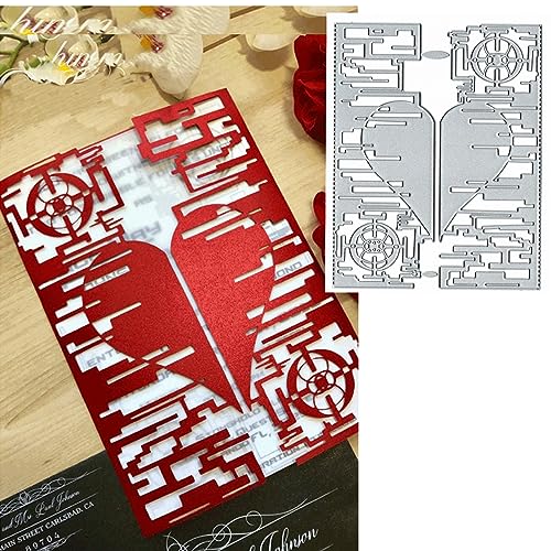 Metall-Stanzformen für Hochzeit, Blume, Liebe, Hochzeit, Grußkarte, Stanzschablonen, DIY, Scrapbooking, dekoratives Prägepapier, Scrapbooking, Kartenherstellung, 2 Stück Metall-Stanzformen für Hochzeit, Blume, Liebe, Hochzeit, Grußkarte, Stanzschablonen, DIY, Scrapbooking, dekoratives Prägepapier, Scrapbooking, Kartenherstellung, 2 Stück von Yeyert