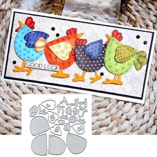 Metall-Stanzformen in Herzform, Tiermotiv, Liebe, Huhn, Muttertag, Stanzformen, Schablonen zum Stanzen, Stanzschablonen, DIY, Scrapbooking, dekoratives Prägepapier, Kartenherstellung Metall-Stanzformen in Herzform, Tiermotiv, Liebe, Huhn, Muttertag, Stanzformen, Schablonen zum Stanzen, Stanzschablonen, DIY, Scrapbooking, dekoratives Prägepapier, Kartenherstellung von Yeyert
