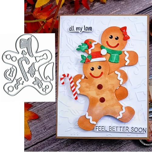 Metall-Stanzformen mit Motiv "Merry Christmas", Lebkuchenmotiv, Frühlings-Sonnenblumen-Rahmen, Blätter, Stanzschablonen für Bastelarbeiten, Scrapbooking, Alben, dekorative Prägepapier-Stanzformen für Metall-Stanzformen mit Motiv "Merry Christmas", Lebkuchenmotiv, Frühlings-Sonnenblumen-Rahmen, Blätter, Stanzschablonen für Bastelarbeiten, Scrapbooking, Alben, dekorative Prägepapier-Stanzformen für von Yeyert