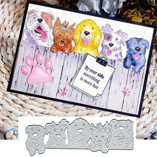 Metall-Stanzformen mit Weihnachtsreihe mit Hundeköpfen, Hund, Tier, Katze, Stanzschablonen für Bastelarbeiten, Scrapbooking, Alben, dekorative Prägepapier-Stanzformen für Kartenherstellung Metall-Stanzformen mit Weihnachtsreihe mit Hundeköpfen, Hund, Tier, Katze, Stanzschablonen für Bastelarbeiten, Scrapbooking, Alben, dekorative Prägepapier-Stanzformen für Kartenherstellung von Yeyert