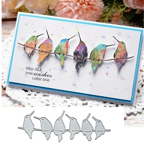 Metall-Stanzformen mit singenden Kolibris für Kartenherstellung, Frühlingsvogel, Kartenstanzformen, Stanzschablonen, DIY, Scrapbooking, Album, dekorative Prägepapier, Karten, Prägung, Handwerk Metall-Stanzformen mit singenden Kolibris für Kartenherstellung, Frühlingsvogel, Kartenstanzformen, Stanzschablonen, DIY, Scrapbooking, Album, dekorative Prägepapier, Karten, Prägung, Handwerk von Yeyert