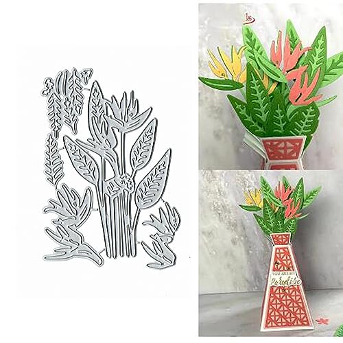 Paradiesvogel-Pflanzen-Metall-Stanzformen, Frohe Weihnachten, Blume, Blatt, Stanzschablonen, DIY, Scrapbooking, dekoratives Prägepapier, Scrapbooking, Kartenherstellung Paradiesvogel-Pflanzen-Metall-Stanzformen, Frohe Weihnachten, Blume, Blatt, Stanzschablonen, DIY, Scrapbooking, dekoratives Prägepapier, Scrapbooking, Kartenherstellung von Yeyert