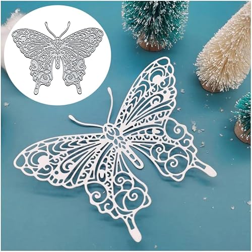 Schmetterling Metall Stanzformen, Schmetterling Grußkarte Metall Stanzformen Ausschnitt Schablonen Karte Papier Handwerk DIY Vorlage Metall Stanzformen Stanzformen für Kartenherstellung Scrapbooking von Yeyert