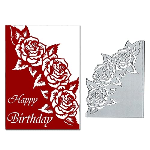 Stanzformen aus Metall mit Spitzen-Rosen-Blumen-Motiv, Rosen-Blatt, Hochzeitseinladung, Karten, Stanzformen, Scrapbooking, dekorative Prägung, Papier, Scrapbooking, Kartenherstellung Stanzformen aus Metall mit Spitzen-Rosen-Blumen-Motiv, Rosen-Blatt, Hochzeitseinladung, Karten, Stanzformen, Scrapbooking, dekorative Prägung, Papier, Scrapbooking, Kartenherstellung von Yeyert
