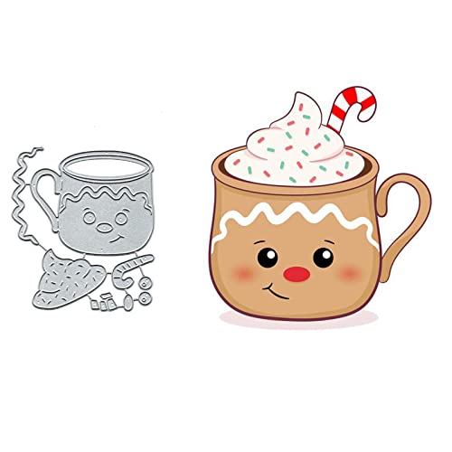 Weihnachts-Lebkuchen-Teetasse, Metall-Stanzformen, Merry Christmas, Hirsch, Elch, Stanzschablonen, DIY, Scrapbooking, dekorative Prägepapier, Scrapbooking, Kartenherstellung Weihnachts-Lebkuchen-Teetasse, Metall-Stanzformen, Merry Christmas, Hirsch, Elch, Stanzschablonen, DIY, Scrapbooking, dekorative Prägepapier, Scrapbooking, Kartenherstellung von Yeyert