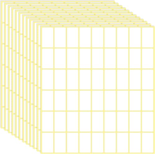 Yezhenzhen 1620 Stück Aktenordneretiketten, 1,5 x 2,5 cm, blanko, Namensetiketten, Aufkleber, beschreibbare Lebensmittel für Gläser, Boxen, Umschläge, Schule, Büro, Küche Yezhenzhen 1620 Stück Aktenordneretiketten, 1,5 x 2,5 cm, blanko, Namensetiketten, Aufkleber, beschreibbare Lebensmittel für Gläser, Boxen, Umschläge, Schule, Büro, Küche von Yezhenzhen