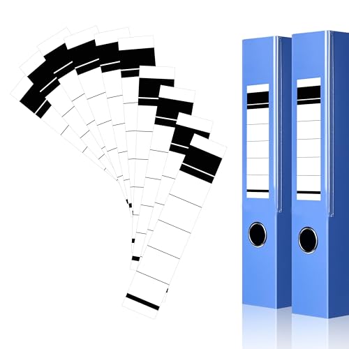 Yezirzax 50 Stück Ordnerrücken Selbstklebend, Weiß 19×3.6cm Breit Ordner Rückenschilder Ordner Beschriftung Etiketten Rückenschilder Selbstklebend für 5-6 cm Breit Ordner (19x3,6cm Weiß) von Yezirzax