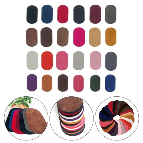 Bügelbild aus Velourslederstoff zur Reparatur und Dekoration von Kleidung, ideal für Ellbogen, Knie und verschiedene Anwendungen (Rosa) von Yhenlovtt