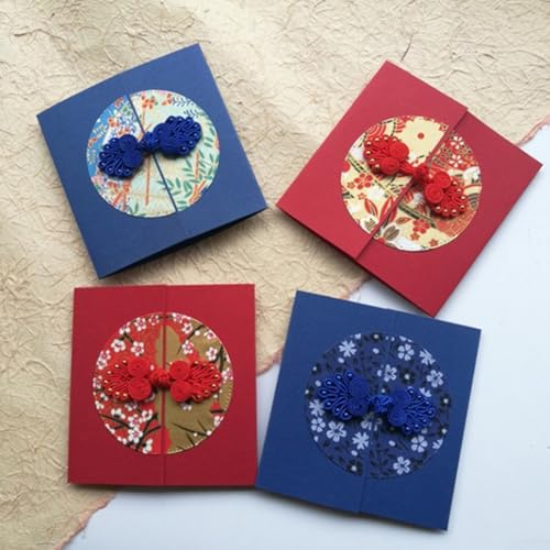 Handgefertigte chinesische Knotenknöpfe, 5 Stück, für DIY-Kleidung, Kostüme und elegante Dekorationen (05) von Yhenlovtt