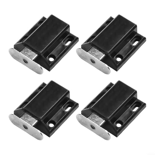 Magnetischer Druckverschluss zum Öffnen, für Tür, Schublade, Schrank, Schrank, Weiß, Kunststoff, Magnetverschlüsse mit Schraubbefestigung, 4 Stück Magnetischer Druckverschluss zum Öffnen, für Tür, Schublade, Schrank, Schrank, Weiß, Kunststoff, Magnetverschlüsse mit Schraubbefestigung, 4 Stück von Yhenlovtt