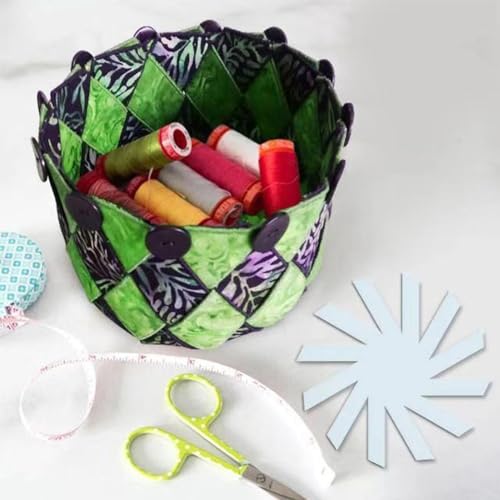 Spiralförmige Aufbewahrungskorb-Vorlage und Quilt-Lineal, perfekte Ergänzung zu Ihren Bastelwerkzeugen (38,1 cm) von Yhenlovtt