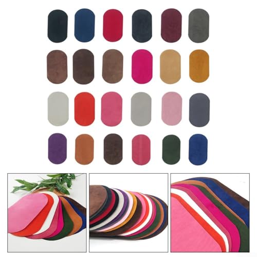 Wildleder-Stoff-Bügelbild für Kleidungsreparatur und Dekoration, ideal für Ellbogen, Knie und verschiedene Anwendungen (grün) von Yhenlovtt