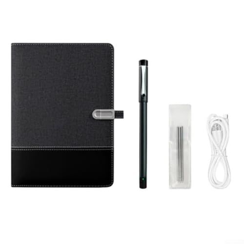 Yhenlovtt Digitales Notizbuch-Set, Smart-Stift, Echtzeit-Synchronisation, Handschrift zu Text, Konvertierung, kompatibel, tragbares Design, ABS-Material, Schreibset (Smart Pen + Papier) von Yhenlovtt