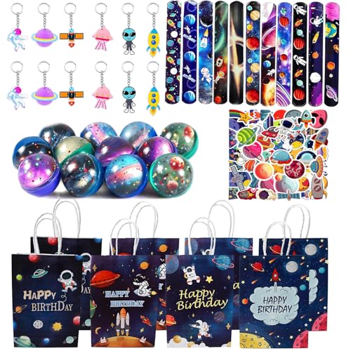 Yhjxly 98 Stück Weltraum Mitgebsel Set,Astronaut Party Geschenke,Weltall Geburtstagsdeko,Weltraum Geschenktüten Schlüsselanhänger Hüpfball Schnapparmbänder,für Weltraum Kindergeburtstag Weltraum Deko Yhjxly 98 Stück Weltraum Mitgebsel Set,Astronaut Party Geschenke,Weltall Geburtstagsdeko,Weltraum Geschenktüten Schlüsselanhänger Hüpfball Schnapparmbänder,für Weltraum Kindergeburtstag Weltraum Deko von Yhjxly