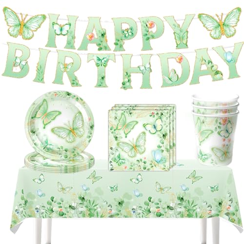 Yhjxly Schmetterling Partygeschirr Set,42 Stück Schmetterling Geburtstag Deko Set,Schmetterling Geburtstag Party Geschirr für Mädchen, Schmetterling Party Deko Kindergeburtstag, für 10 Gäste Yhjxly Schmetterling Partygeschirr Set,42 Stück Schmetterling Geburtstag Deko Set,Schmetterling Geburtstag Party Geschirr für Mädchen, Schmetterling Party Deko Kindergeburtstag, für 10 Gäste von Yhjxly