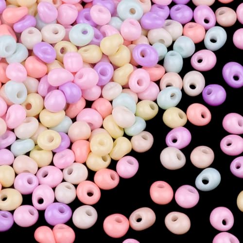 1000 Stück 4mm Glasperlen Teardrop Perlen für Armbänder, Kleine Perlen zum Auffädeln Teardropform Armband Perlen Zwischenperlen für Schmuckherstellung Handwerk, Pastell 1000 Stück 4mm Glasperlen Teardrop Perlen für Armbänder, Kleine Perlen zum Auffädeln Teardropform Armband Perlen Zwischenperlen für Schmuckherstellung Handwerk, Pastell von Yholin