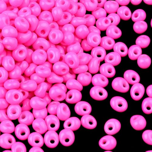 1000 Stück 4mm Glasperlen Teardrop Perlen für Armbänder, Kleine Perlen zum Auffädeln Teardropform Armband Perlen Zwischenperlen für Schmuckherstellung Handwerk, Rosa 1000 Stück 4mm Glasperlen Teardrop Perlen für Armbänder, Kleine Perlen zum Auffädeln Teardropform Armband Perlen Zwischenperlen für Schmuckherstellung Handwerk, Rosa von Yholin