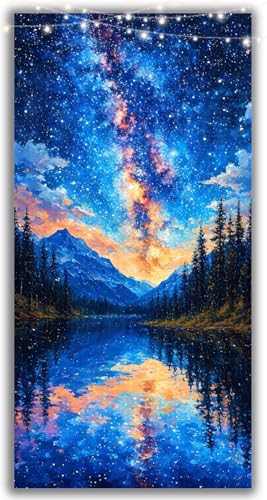 Diamond Painting Sternenhimmel, Diamond Painting Erwachsene Himmel Full Drill Bastelset Erwachsene Anfänger, DIY Diamant Kunst Malerei Stickerei Kreuzstich Geschenke, Deko Wohnzimmer 30x15CM Y2-1039 von Yhoonn