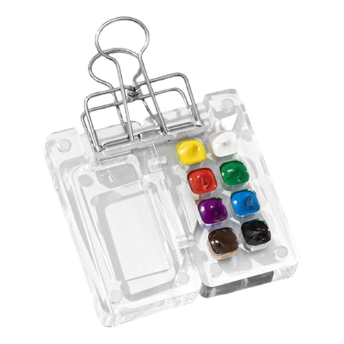 Aquarellfarbe Palette | Multikompartiment Paintment Palette Lackschale | Tragbare Aquarell -Tablettpaletten, Acryl einfach zu reinigen und zu transportieren, um zu Reisen, im Freien, zu Hause, in den Aquarellfarbe Palette | Multikompartiment Paintment Palette Lackschale | Tragbare Aquarell -Tablettpaletten, Acryl einfach zu reinigen und zu transportieren, um zu Reisen, im Freien, zu Hause, in den von Yhsioaklo