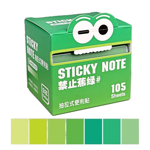 Buntes Klebernotizen Papier | Repositionierbare Klebernotizbilder Set von 105 Blättern | Supplies Bureau School Student Organization House Reminder Memo Planung von Yhsioaklo