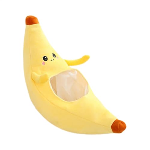 Yhsioaklo Bananenhut, 56 x 25 cm, Plüsch, -Kopfbedeckung, Bananenhut, Foto-Requisiten, Kostüm für Erwachsene, Verkleiden und Rollenspiele Cosplay von Yhsioaklo