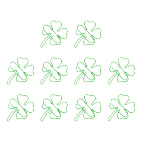 Yhsioaklo Binder-Clips | Niedliche Büroklammern, Set mit 10 dekorativen grünen Blättern, Seitenmarkierung, Schulbedarf für Notizbücher Yhsioaklo Binder-Clips | Niedliche Büroklammern, Set mit 10 dekorativen grünen Blättern, Seitenmarkierung, Schulbedarf für Notizbücher von Yhsioaklo