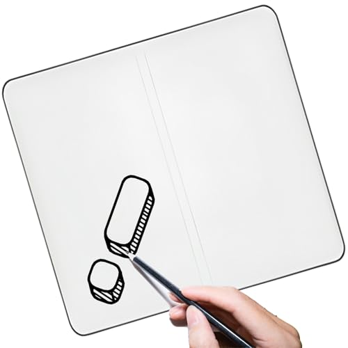 Yhsioaklo Faltbares Whiteboard, wiederverwendbares Schreibtablett, Lernbedarf, doppelseitiger Notizblock für Gruppenunterricht, Präsentationen, tägliche Memos, Meeting-Minuten Yhsioaklo Faltbares Whiteboard, wiederverwendbares Schreibtablett, Lernbedarf, doppelseitiger Notizblock für Gruppenunterricht, Präsentationen, tägliche Memos, Meeting-Minuten von Yhsioaklo