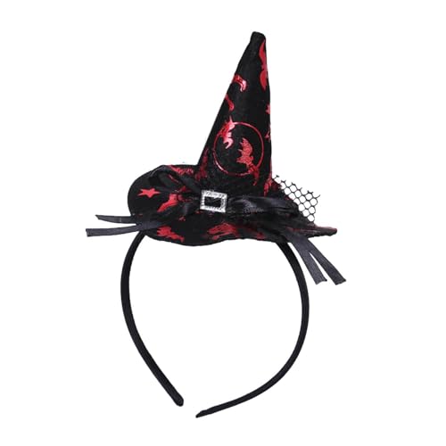 Yhsioaklo Halloween Witch Hat Strip | Halloween Stirnbänder | Halloween Witch's Hexe Haircut Mini Cup | Hexenbanner für Halloween -Kostümfeier, Rollenspiele -Spiele von Yhsioaklo