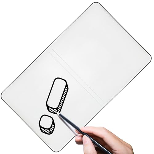Yhsioaklo Kleine, trocken abwischbare Tafel, wiederverwendbares Schreibtablett, Lernbedarf, doppelseitiger Notizblock für Gruppenunterricht, Präsentationen, tägliche Memos, Meeting-Minuten Yhsioaklo Kleine, trocken abwischbare Tafel, wiederverwendbares Schreibtablett, Lernbedarf, doppelseitiger Notizblock für Gruppenunterricht, Präsentationen, tägliche Memos, Meeting-Minuten von Yhsioaklo