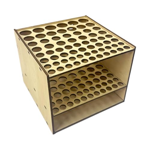 Yhsioaklo Pinsel-Organizer, Pinselhalter für Künstler - 67-Loch-Holzpinselständer | Quadratische Pinselaufbewahrung, Kunstbedarf-Organizer für Stifte, Pinsel Yhsioaklo Pinsel-Organizer, Pinselhalter für Künstler - 67-Loch-Holzpinselständer | Quadratische Pinselaufbewahrung, Kunstbedarf-Organizer für Stifte, Pinsel von Yhsioaklo