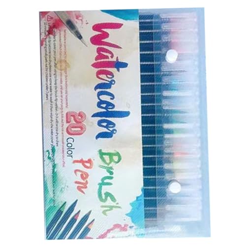 Yhsioaklo Pinselstifte, Schreibset Kalligrafie Marker, Bunte Tinte Färbepinsel für Kinder Schriftgestaltung Malen Tagebuch Reise Anfänger Schule Kalligraphie Erwachsene von Yhsioaklo