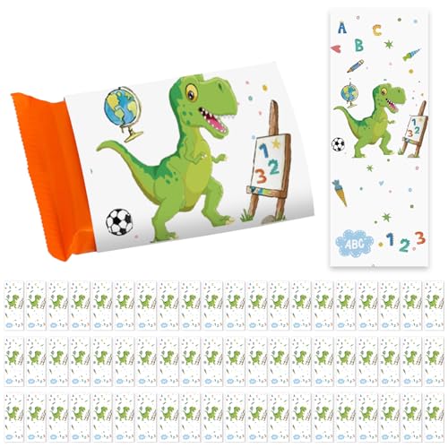 60 Schokoladenbanderole Schulanfang, Pralinenaufkleber, Endlich Schulkind 2025, Selbstklebend Sticker Dinosaurier Einschulungsparty, Einschulungsgeschenke Schultüte Junge 60 Schokoladenbanderole Schulanfang, Pralinenaufkleber, Endlich Schulkind 2025, Selbstklebend Sticker Dinosaurier Einschulungsparty, Einschulungsgeschenke Schultüte Junge von Yi'antai