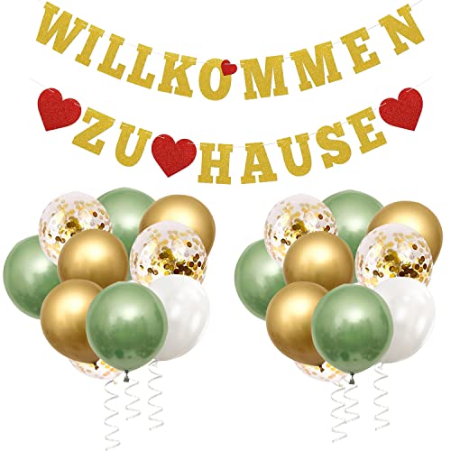 Willkommen Zuhause Deko, Girlande Willkommen Zuhause Banner, Welcome Home Baby Ballon Deko mit 5M Wimpel Banner, Herzlich Willkommen Schild Eburt Deko Willkommen Zurück für Zuhause, Party Willkommen Zuhause Deko, Girlande Willkommen Zuhause Banner, Welcome Home Baby Ballon Deko mit 5M Wimpel Banner, Herzlich Willkommen Schild Eburt Deko Willkommen Zurück für Zuhause, Party von Yi'antai