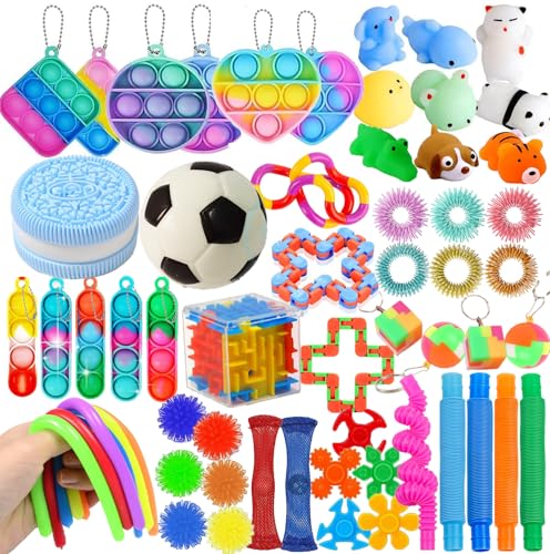 YiMinw Kindergeburtstag Mitgebsel Set, Popular Fidget, Partyspielzeuge, Goodie Bags Fillers für Kindergeburtstag Gastgeschenke, Give Aways Kindergeburtstag Klassenzimmer Preise von YiMinw