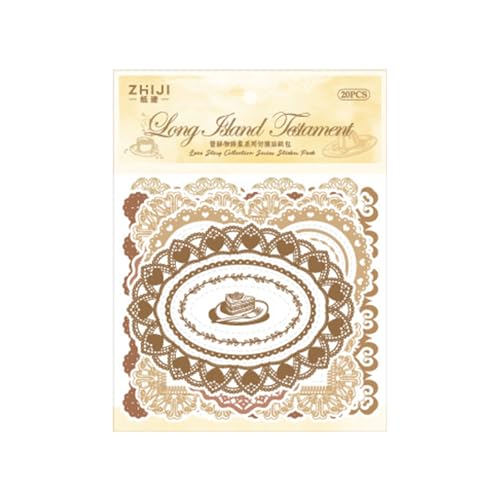 20 Blätter Scrapbook Sticker Journaling Retro Stationery Landschaft Für Die Zeitschrift Dekoration von YiNLuax