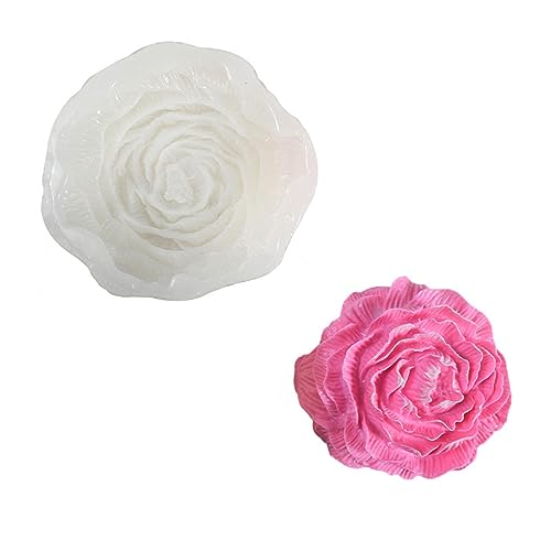 3D-Pfingstrosen-Form, Pfingstrose, Blume, Silikonform für handgefertigte Seife, Lotion, Wachsmalstift von YiNLuax