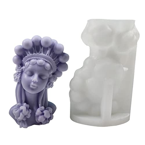3D Pretty Girl Kerze Silikonform Für Handgefertigtes Desktop Gypsum Epoxidharz Kerzenform Für Die Heimdekoration von YiNLuax