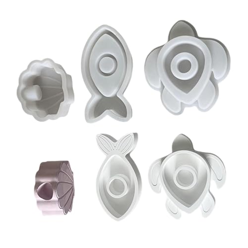 3pcs Wiederverwendbare Silikonformen Küstenschalenschildkrötenfische Designs Für Teelichthalter Craft Home Decor Handgefertigte Kerzenzubehör 3pcs Wiederverwendbare Silikonformen Küstenschalenschildkrötenfische Designs Für Teelichthalter Craft Home Decor Handgefertigte Kerzenzubehör von YiNLuax